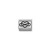 COMPOSABLE CLASSIC PLATES OXIDIZED STEEL AND 925 STERLING SILVER INFINITY HEART