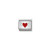 COMPOSABLE CLASSIC SYMBOLS IN STAINLESS STEEL , ENAMEL AND 925 STERLING SILVER HEART WITH WINGS