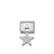 COMPOSABLE CLASSIC CHARMS STAINLESS STEEL AND 925 STERLING SILVER STAR