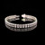 VERA DIAMONDS Emerald-Cut Diamond Tennis Bracelet 12.89 CTW Lab-Created Diamonds 14K White Gold [TJ5964TBC]
