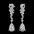 VERA Couture Platinum Lab-Created Diamond Floral Drop Earrings [TJ6618EFC]