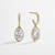 VERA DIAMONDS Oval Lab-Created Diamond Earrings 6.67 CTW 14K Yellow Gold IGI Certified | [LS22034LGD]