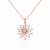 VERA Couture Floral Diamond Necklace 0.88 CTW Lab-Created Diamonds 14K Rose Gold [LGD2093PC]