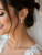 VERA Couture Pear Shape Diamond Drop Earrings 5.14 CTW Lab-Created Diamonds 14K White Gold [DS-514PD]