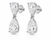 VERA Couture Pear Shape Diamond Drop Earrings 5.14 CTW Lab-Created Diamonds 14K White Gold [DS-514PD]
