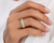 VERA Signature Marquise & Round Diamond Band Ring 2.00 CTW Lab-Created Diamonds 14K Yellow Gold [LR6067]