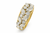 VERA Signature Marquise & Round Diamond Band Ring 2.00 CTW Lab-Created Diamonds 14K Yellow Gold [LR6067]