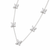 VERA Signature Marquise Diamond Station Necklace 3.70 Carats Total Weight 14K White Gold