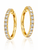 VERA Classic 10K White Gold Diamond Hoop Earrings 22 mm | 1.00 CTW Lab-Grown Diamonds