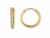 VERA Classic 10K White Gold Diamond Hoop Earrings 22 mm | 1.00 CTW Lab-Grown Diamonds