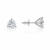 VERA Signature 1.46 Carat Lab-Grown Diamond Martini Stud Earrings 14K White Gold