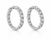VERA Diamonds Lab-Grown Diamond Hoop Earrings 2.20 CTW 18 mm 14K White Gold