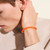 John Hardy JH Essential Orange Rubber Cord Bracelet 6mm Sterling Silver [BU98688ORST]