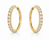 VERA Essentials™ Diamond Hoop Earrings 22 mm 1.00 Carat 10K Gold