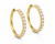 VERA Essentials™ Diamond Hoop Earrings 22 mm 1.00 Carat 10K Gold