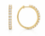 VERA Essentials™ Diamond Hoop Earrings 22 mm 1.00 Carat 10K Gold
