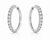 VERA Essentials™ Diamond Hoop Earrings 22 mm 1.00 Carat 10K Gold