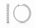 VERA Essentials™ Diamond Hoop Earrings 22 mm 1.00 Carat 10K Gold