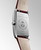 Longines DolceVita L5.512.4.28.2 Swiss Made quartz watch with pink ivory flinqué dial, rose-gold-coloured Roman numerals, rectangular stainless steel case, and maple red alligator leather strap.