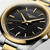 Longines Conquest L3.860.3.52.7 Swiss Made 41 mm quartz watch with a black sandblasted dial, stainless steel and yellow PVD-coated case, and matching stainless steel and yellow PVD bracelet.