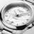 Longines Conquest L3.460.4.87.6 Swiss Made 34 mm quartz watch with a genuine white mother-of-pearl dial, stainless steel case, and stainless steel bracelet.