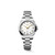 Longines Conquest L3.350.4.12.6 Swiss Made 30 mm quartz watch with a white sandblasted dial, stainless steel case, and stainless steel bracelet.