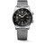Longines Legend Diver L3.795.4.59.9 Swiss Made 42 mm automatic dive watch with a black grained dial, internal rotating bezel, stainless steel case, and stainless steel bracelet.