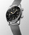 Longines Legend Diver L3.795.4.59.9 Swiss Made 42 mm automatic dive watch with a black grained dial, internal rotating bezel, stainless steel case, and stainless steel bracelet.
