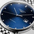 Longines Elegant Collection L4.910.4.99.6 Swiss Made 39 mm automatic watch with a sunray blue dial, stainless steel case, and stainless steel bracelet.