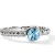 John Hardy Heishi Gem Ring Sterling Silver with Swiss Blue Topaz 2.2mm [RBS430311SBT]