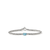 John Hardy Heishi Gem Bracelet Sterling Silver with Swiss Blue Topaz 2.5mm [BUS290151SBT]
