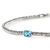 John Hardy Heishi Gem Bracelet Sterling Silver with Swiss Blue Topaz 2.5mm [BUS290151SBT]