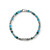 John Hardy Heishi Gem Bracelet Sterling Silver with Swiss Blue Topaz & Blue Hardstones 4mm [BUS290201SBTTQAMZ]