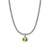John Hardy Heishi Gem Charm Sterling Silver with Peridot & Diamonds [HBS973361PEDI]