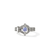 John Hardy Icon Ring Sterling Silver with Tanzanite & Diamonds 4 mm [RBS9735212TZDI]