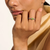 John Hardy Heishi Gem Ring Sterling Silver with 5 mm Peridot, 2.2 mm Band [RBS430311PE]