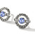 John Hardy Icon Stud Earrings Sterling Silver with Tanzanite & Diamonds [EBS9734812TZDI]