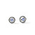 John Hardy Icon Stud Earrings Sterling Silver with Tanzanite & Diamonds [EBS9734812TZDI]