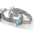 John Hardy Icon Hoop Earrings, Sterling Silver, Swiss Blue Topaz, 21MM [EBS973211SBT]