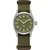 Hamilton Khaki Field Quartz H69401960 38mm watch with khaki green dial, stainless steel case and green NATO strap.