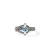 John Hardy Icon Ring, Sterling Silver, Swiss Blue Topaz, 4MM [RBS973521SBT]