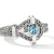 John Hardy Icon Ring, Sterling Silver, Swiss Blue Topaz, 4MM [RBS973521SBT]
