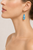 VERA Evoque Pear Blue Topaz & Lab-Grown Diamond Drop Earrings, 14K Yellow Gold
