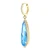 Evoque Pear Blue Topaz & Natural Diamond Drop Earrings, 14K Yellow Gold [60344FHERBTYG]