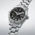 Seiko 5 Sports Field HDB006 41mm automatic watch with black dial, stainless steel case, rotating compass bezel and stainless steel bracelet.