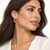 Mani 25 mm Square Tube Hoop Earrings in Yellow Gold [N4744]