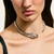 John Hardy Naga Flex Choker in Sterling Silver with Diamonds & Blue Sapphires, 8mm [NBP603652BSPDI]