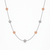 10K Pink and White Gold Fancy Ball-Link Necklace 17 in [TECA97-1-NK]