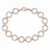 14K Pink and White Gold Hollow Circle-Link Bracelet 7.25 in [TA85]