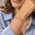 14K Pink and White Gold Hollow Circle-Link Bracelet 7.25 in [TA85]